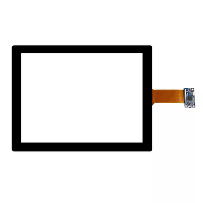 Customized Projected Capacitive Touch Screen 15 Inch Industrial Black Silk Screen Printing
