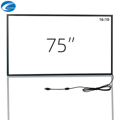 75 inch IR Touch Screen Overlay Size Customized for Industrial
